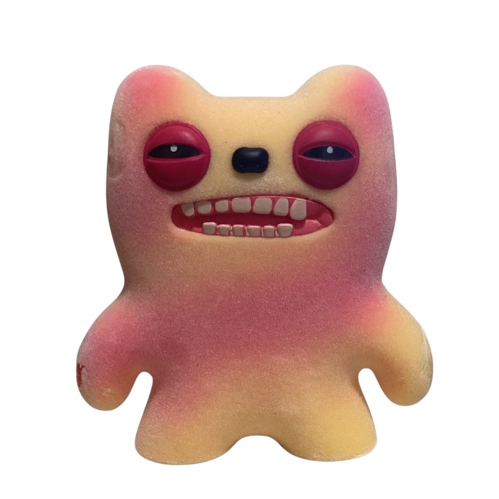 Fuggler Funny Ugly Monster 2.5 Inch Pink Yellow Gradient Vinyl Figure Toy *as is